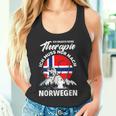 Ich Brauche Keine Therapie Ich Muss Nur Nach Norwege Tank Top