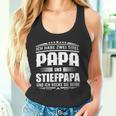 Ich Habe Zwei Titel Papa Und Steppapa Ich Rocke Sie Bote Tank Top