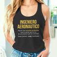 Ingeniero Aeronautico Definición Ingeniero Aeronautico Camiseta sin mangas