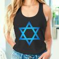 Israel Flag Small Star Of David Judaism Hexagram Symbol Tank Top