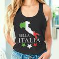 Italia Bella Italia With Italian Map Italy Tank Top