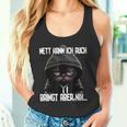 Short Sleeve Katz Ich Nett Kann Tank Top