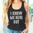 Know Here Out Ich Kenne Mich Hier Aus Denglish Slogan Tank Top