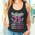 Kollegin Jahre Im Dienst 25 Jahriges Service Anniversary German Lang S Tank Top