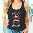 I Love Serbia Serbian Flag Teddy Bear Srbija Tank Top