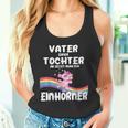 Lustigesater Einer Tochter Einhörner Geburt Baby Tank Top