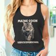 Maine Coon Service Personnel Cat Lovers Cat Tank Top