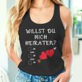 Marriage Proposal Willst Du Mich Marrieaten Wedding Proposal Tank Top