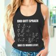 Maxwell Gott Sprach Und Es Ward Licht God Speech And Tank Top