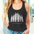 Milán Catedral De Milánintage Italia Amor I Love Milano Camiseta sin mangas
