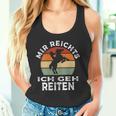 Mir Reichts Ich Geh Reiten Retrointage Rider S Tank Top