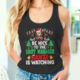Be Nice To The Shift Manager Santa Shift Director Christmas Canotta