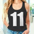 Number Eleven Number 11 Numbers Tank Top