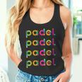 Padel Scritta Colorata Canotta