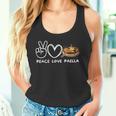 Peace Love Paella Retro Paella Amante De La Comida Camiseta sin mangas