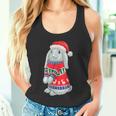 Rabbit Hat Hoppy Christmas Rabbit Christmas Tank Top