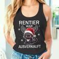 Rentier War Ausverkauft Lustiges Katzen Weihnachts Tank Top