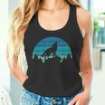 Retro Wolf Wildlife Wolves Animal S Tank Top