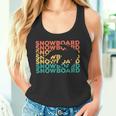 Retrointage Snowboard For Snowboarder Tank Top