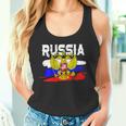 Russland Russia Russische Flagge Mit Adler Wappen Tank Top