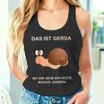 With Snail Gerda Gehe Ich Heute Wieder Wieder Jogging Tank Top