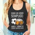 Sono Un Uomo Semplice Amo L'udinese Regalo Tifoso Udine Canotta
