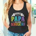 Stolzer Papaon Einem Schulkind First Day Of School Tank Top