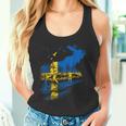 With Sweden Flag Flag Elk Län Sweden Tank Top