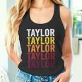 Taylor Retro Wordmark Patternintage Style Tank Top