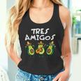 Tres Amigos Avocados Guac Cinco De Mayo Fiesta Mexicanegan Tank Top