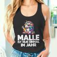 Unicorn Party Fun Malle Ist Nur Einmal Im Jahr Tank Top