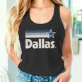 Vintage Dallas Texas City Strong Dallas Tx Blue Stripes Star Tank Top