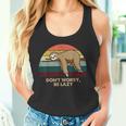 Vintage Dont Worry Be Lazy Pigro Bradipo Canotta