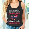 Voices Sagen Ich Muss Nach Norway Elk Flag Norway Tank Top