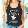 Vorsichtor Der Reiterin Rider Tank Top