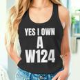 W124 Classic Deutsche Auto´S W124 Silhoutte W124 Karren S Tank Top