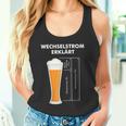 Wechselstromerklärt Bier Elektriker Technik Elektrotechnik Tank Top