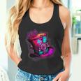 We're All Mad Here Pink Steampunk Alice In Wonderland Hat Tank Top