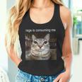 Wuterzehrt Mich Dummes Starrendes Katzen-Meme Tank Top