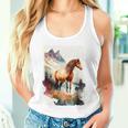 Caballo Majestuoso En Paisaje De Montaña Camiseta sin mangas
