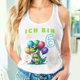 Children's Dino Ich Bin Sechs Jahre Alt Tank Top