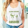 Children's Ein Glück Werde Ich Großer Bruder Dinosaur Tank Top