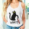 Divertente Coltello Nero Omicida Gatto Gattino Gatto Amante Regalo Maglia A Manica Canotta