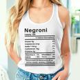 Divertente Etichetta Nutrizionale Ingredienti Negroni Canotta
