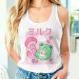 Donna Kawaii Frog & Cat Cappello Da Rana Retro Anni '90 Con Collo A Canotta