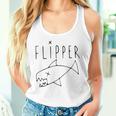 Flipper Punk Rock Grunge Fish Graphic Tank Top