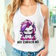 Unicorn Nö Einfach Nö Slogan Tank Top