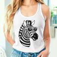 Zebra With Sunglasses Tank Top