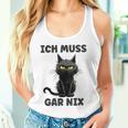 Ich Muss Gar Nix Böse Katze Inabhäng Tank Top