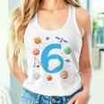 Kinder Astronaut 6 Geburtstag Weltraum Jungen 6 Jahre Raumschiff Tank Top